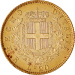 1138R 20 lire 1875 Scudo sannitico Roma Oro