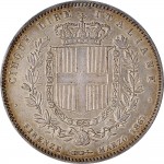 1150R 5 lire 1861 Scudo sannitico 1° tipo Firenze Argento