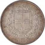 1151R 5 lire 1861 Scudo sannitico 2° tipo Torino Argento