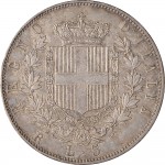 1160R 5 lire 1870 Scudo sannitico 2° tipo Roma Argento