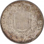1167R 5 lire 1873 Scudo sannitico 2° tipo Roma Argento