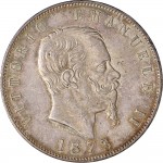 1167D 5 lire 1873 Scudo sannitico 2° tipo Roma Argento