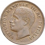 1566D 1 centesimo 1905 Valore entro semicorona di alloro e quercia Roma Rame