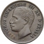 2558D 1 centesimo 1905 Valore entro semicorona di alloro e quercia Roma Rame