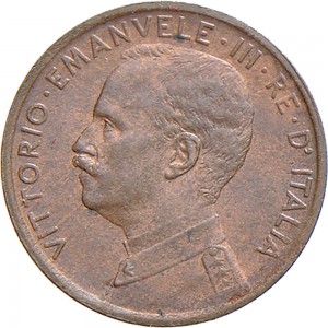 1570D 1 centesimo 1909 Italia marinara Roma Rame