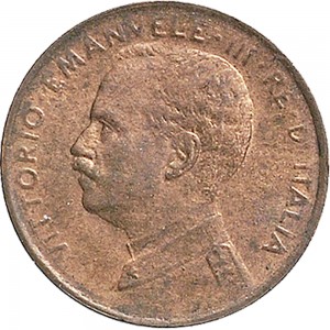 1574D 1 centesimo 1912 Italia marinara Roma Rame