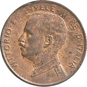 1576D 1 centesimo 1914 Italia marinara Roma Rame
