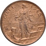 1577R 1 centesimo 1915 Italia marinara Roma Rame