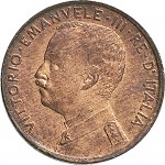1579D 1 centesimo 1917 Italia marinara Roma Rame