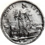 2656R 1 centesimo 1917 Italia marinara Roma Alluminio Prova