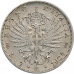 1424R 1 lira 1905 Aquila spiegata Roma Argento