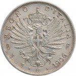 1425R 1 lira 1906 Aquila spiegata Roma Argento