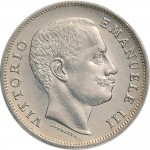 1426D 1 lira 1907 Aquila spiegata Roma Argento