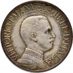 2616D 1 lira 1908 Italia su quadriga veloce 2° tipo Roma Argento Prova