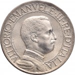 1428D 1 lira 1909 Italia su quadriga veloce Roma Argento