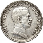 2620D 1 lira 1915 Italia su quadriga briosa Roma Argento Prova