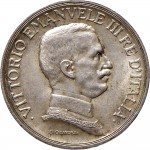 1433D 1 lira 1916 Italia su quadriga briosa Roma Argento