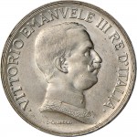 1434D 1 lira 1917 Italia su quadriga briosa Roma Argento