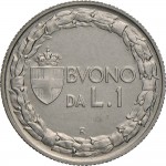 1445R 1 lira 1933 Italia seduta Roma Nichelio