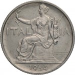 1446D 1 lira 1933 Italia seduta Roma Nichelio