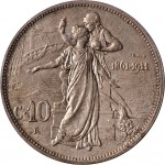 2641R 10 Centesimi 1911 Italia e Roma genitrice Roma Bronzo Prova
