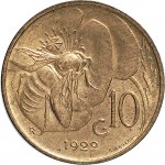 1502R 10 Centesimi 1922 Ape su fiore Roma Rame