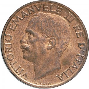 1506D 10 Centesimi 1926 Ape su fiore Roma Rame