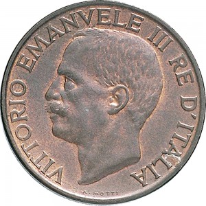1507D 10 Centesimi 1927 Ape su fiore Roma Rame