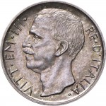 2590D 10 lire 1926 Italia su biga briosa 2° tipo Roma Argento Prova