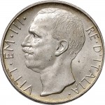 1366D 10 lire 1928 Italia su biga 1° tipo Roma Argento