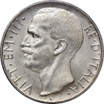 1368D 10 lire 1929 Italia su biga 1° tipo Roma Argento