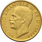 1319D 100 lire 1923 Fascio littorio 3° tipo Roma Oro