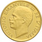 2568D 100 lire 1923 Fascio littorio Roma Oro Prova