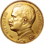 1317D 100 lire 1926 Italia aratrice 2° tipo Roma Oro