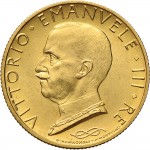 1321D 100 lire 1931 IX Italia marinara 5° tipo Roma Oro