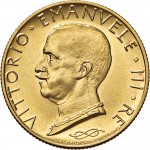 2572D 100 lire 1931 Anno IX Italia marinara Roma Oro Prova