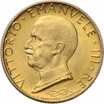 1322D 100 lire 1931 X Italia marinara 5° tipo Roma Oro