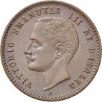 1549D 2 centesimi 1905 Valore entro semicorona di alloro e quercia Roma Rame