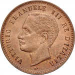 1550D 2 centesimi 1906 Valore entro semicorona di alloro e quercia Roma Rame