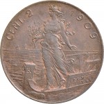 1554R 2 centesimi 1909 Italia marinara Roma Rame