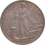1558R 2 centesimi 1914 Italia marinara Roma Rame