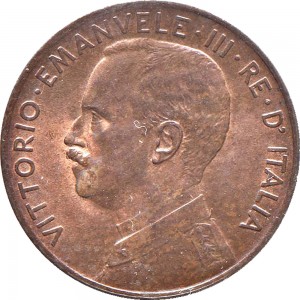 1559D-002 2 centesimi 1915 Italia marinara Roma Rame