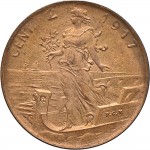1561R 2 centesimi 1917 Italia marinara Roma Rame
