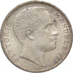 1396D 2 lire 1904 Aquila spiegata Roma Argento