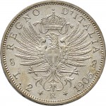 1397R 2 lire 1905 Aquila spiegata Roma Argento