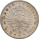 1398R 2 lire 1906 Aquila spiegata Roma Argento