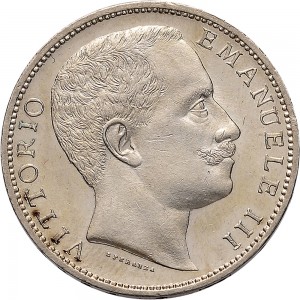 1398D 2 lire 1906 Aquila spiegata Roma Argento