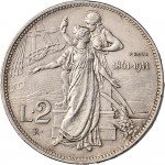 2609R 2 lire 1911 Italia e Roma genitrice Roma Argento Prova