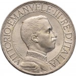 1402D 2 lire 1911 Italia su quadriga veloce 2° tipo Roma Argento