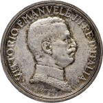 2611D 2 lire 1914 Italia su quadriga briosa Roma Argento Prova